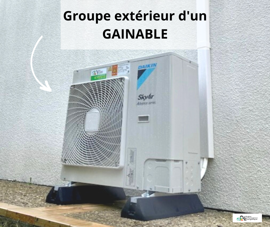 Installation d’une pompe à chaleur gainable