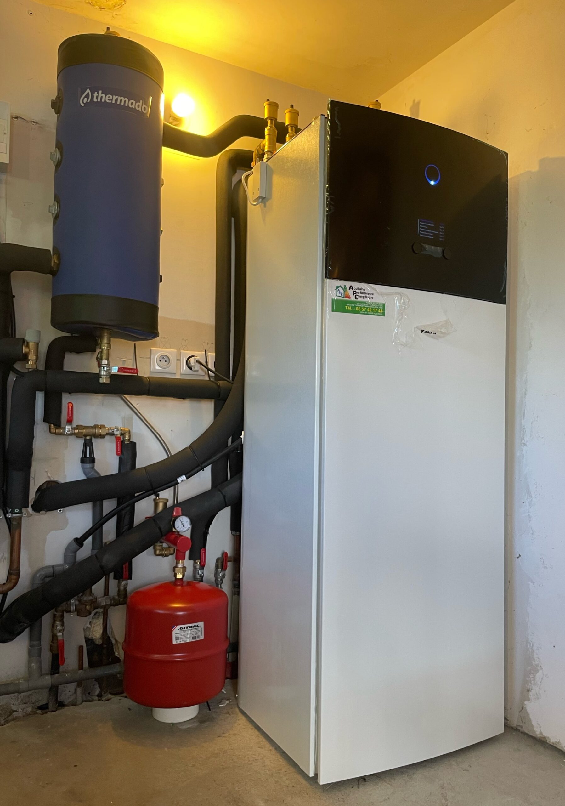 Intallation d’une pompe à chaleur air-eau