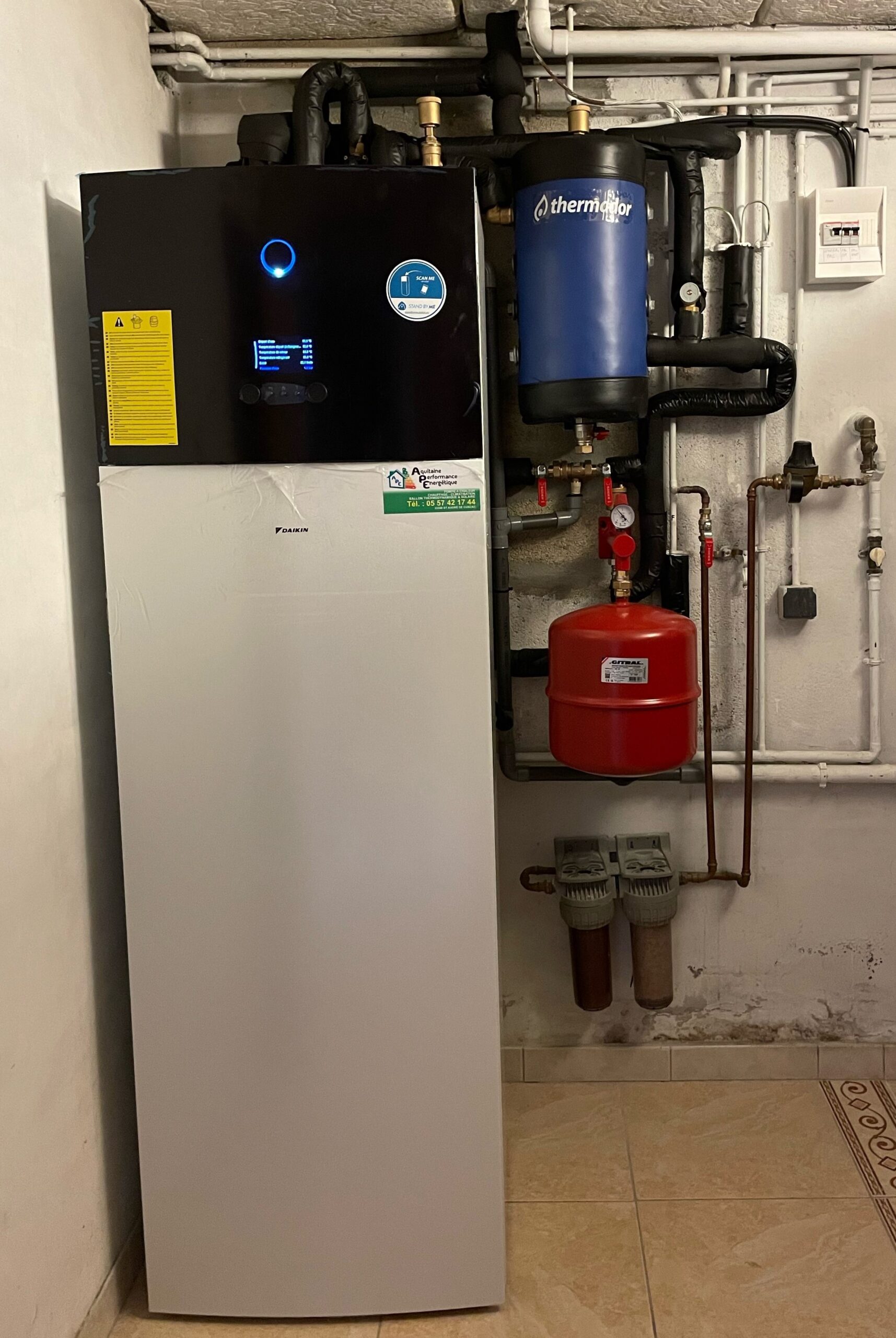 Intallation d’une pompe à chaleur air-eau