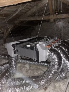 Installation d’une pompe à chaleur gainable